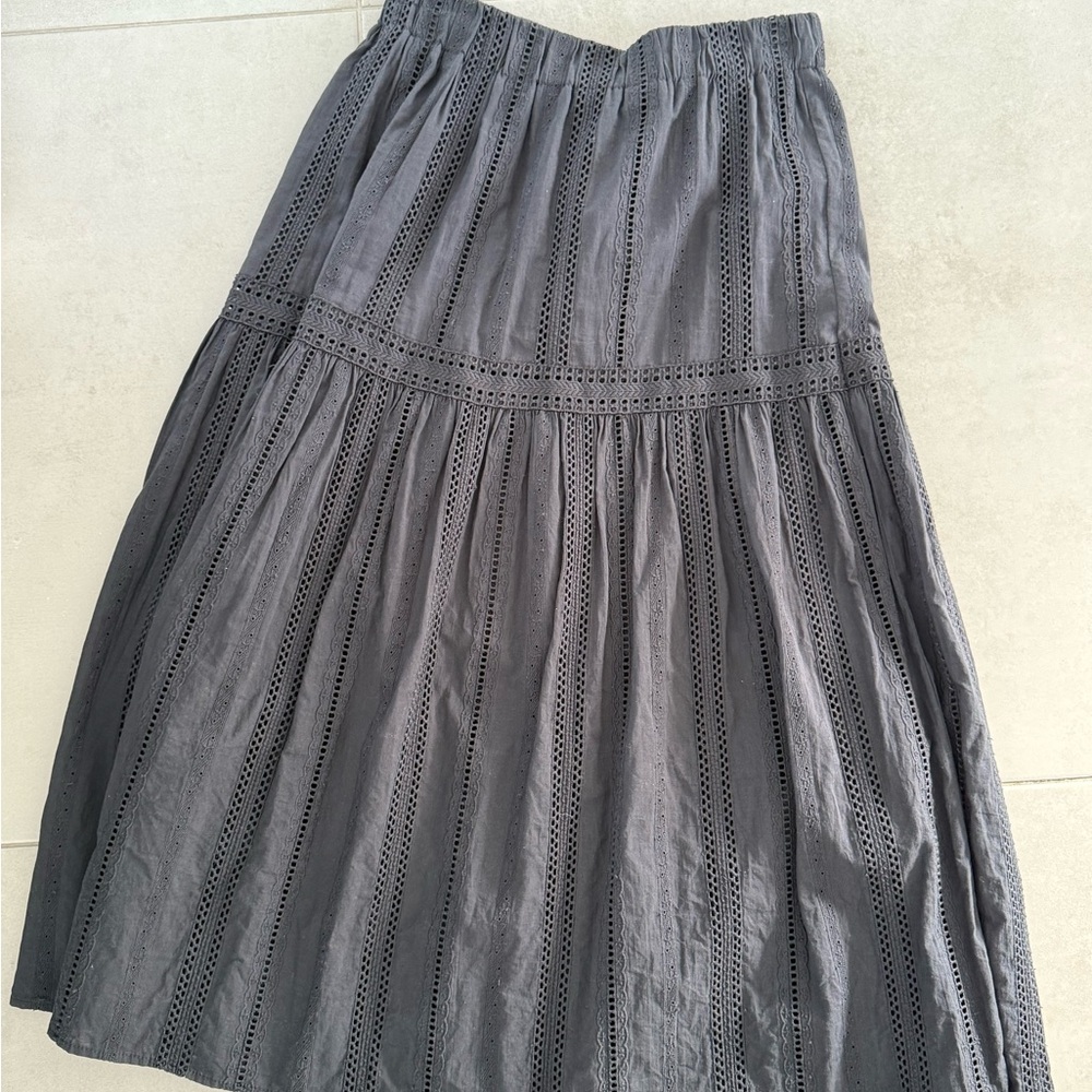 Zara Black A-Line Skirt